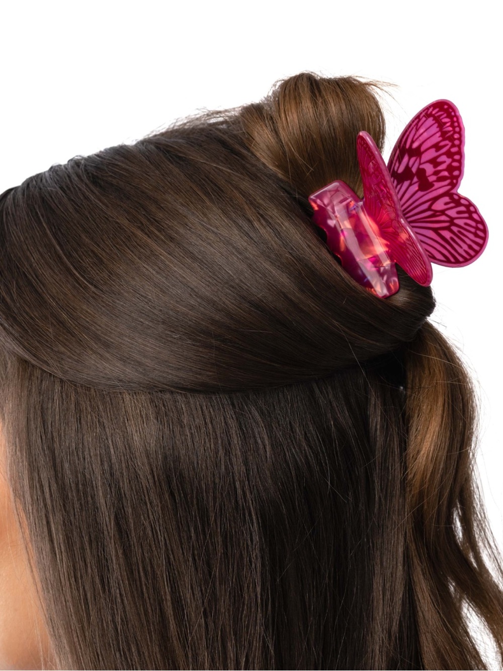 NWT Fluttering  Pink Butterfly Claw Clip(Last One)